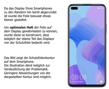 Schutzfolie mit optimaler Passform, zur Verwendung mit Hüllen geeignet