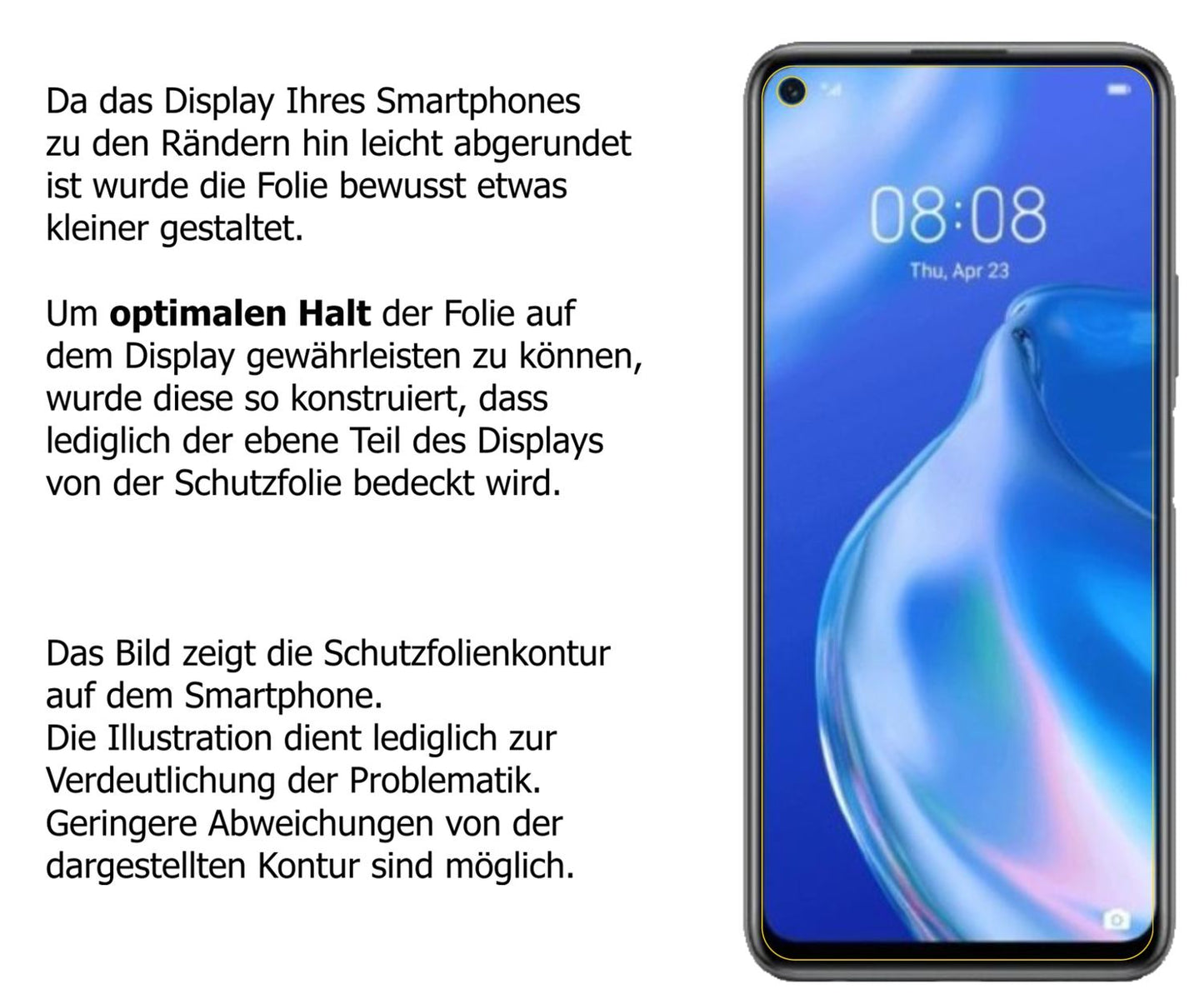 Screen Protector for Huawei P40 lite 5G matte Flexible Glass 9H dipos