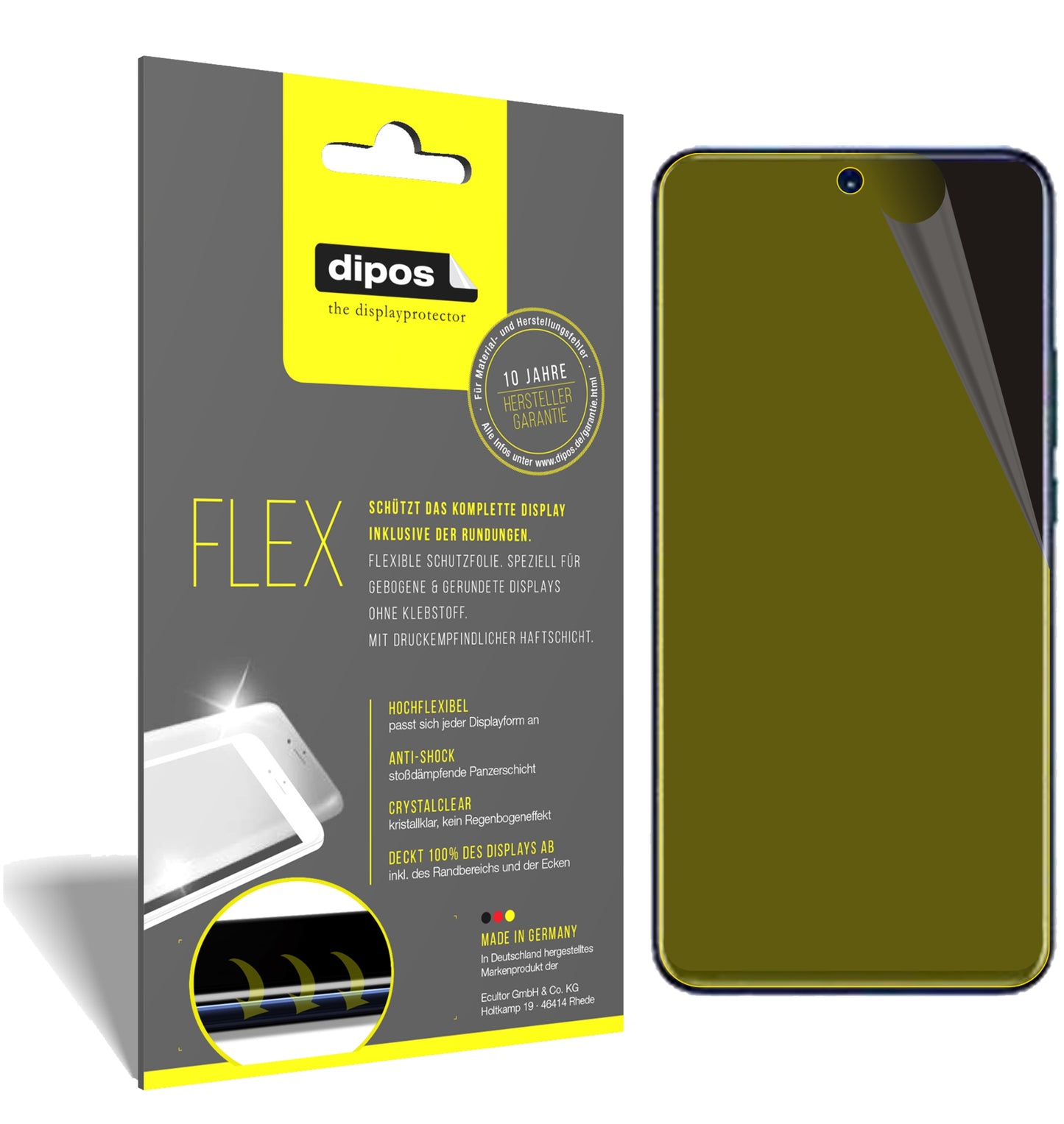 3D Full Cover Displayschutzfolie: Case-freundlicher Schutz mit perfekter Passform für dein Display. 