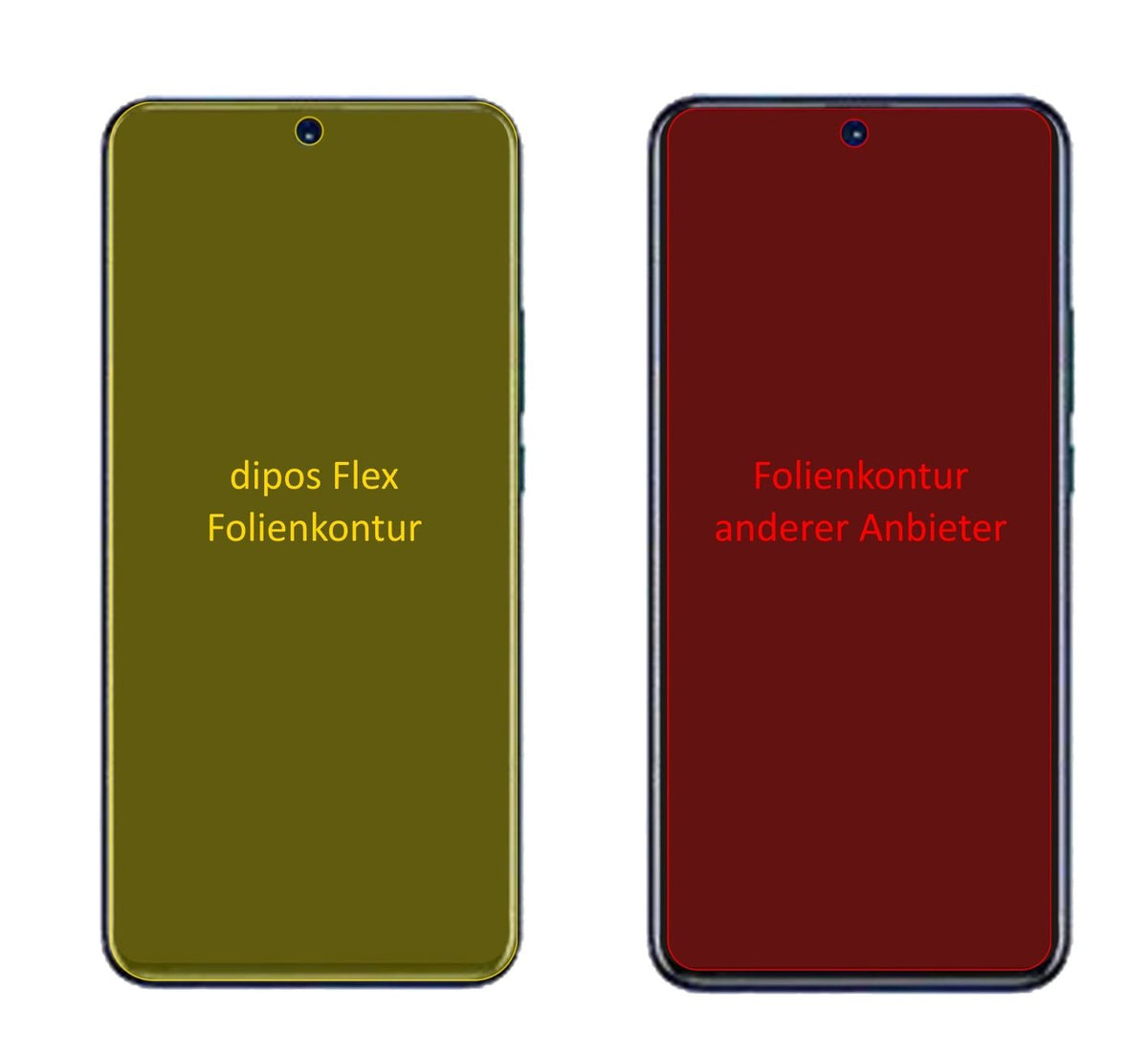 3x Screen Protector for Huawei Nova 9 Protective Film covers 100% dipos Flex