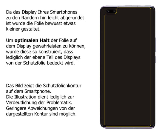 Dünne und klare Folie passend zugeschnitten für Huawei Nova 9 Pro