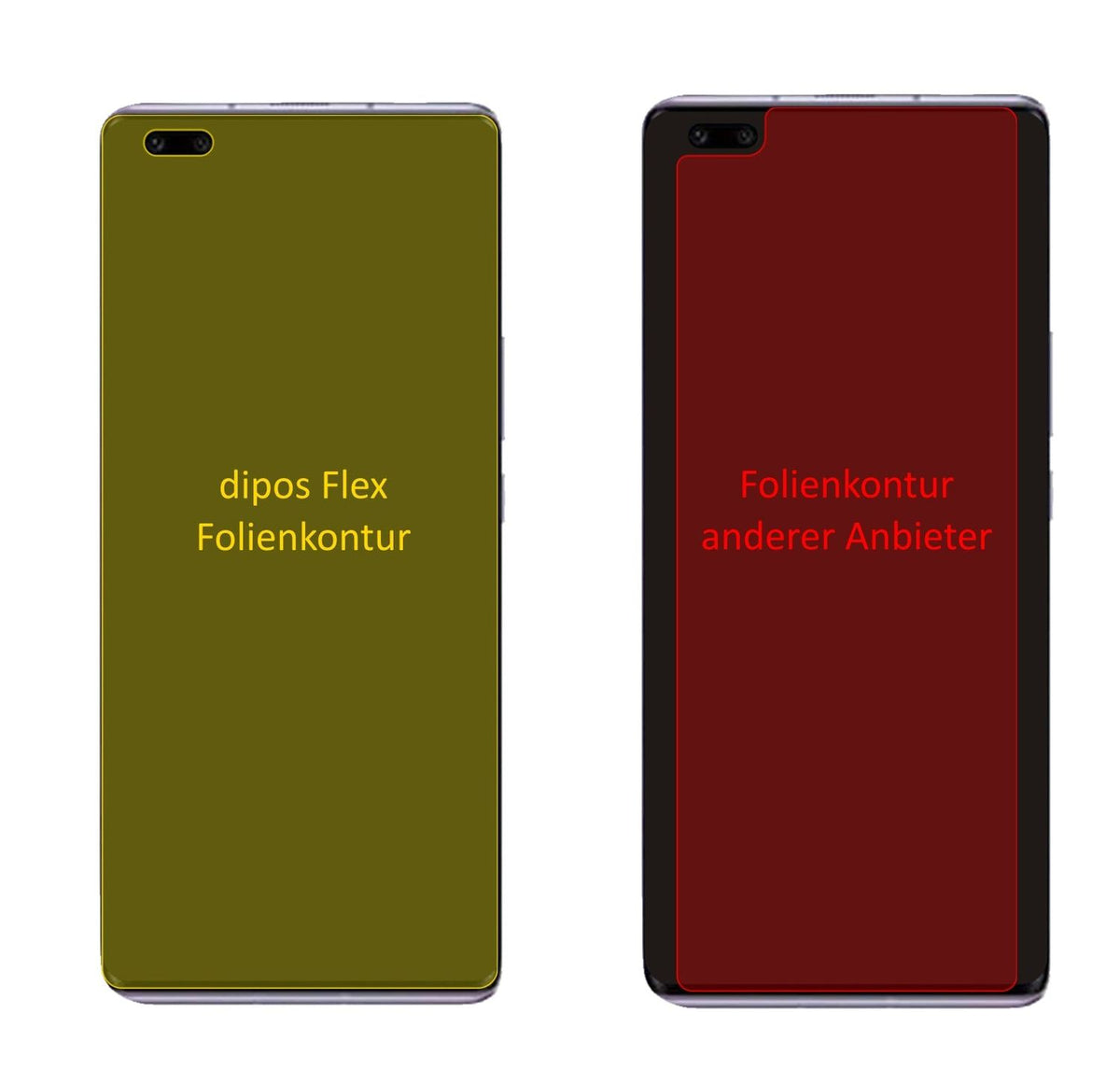 3x Screen Protector for Huawei Nova 9 Pro Protective Film covers 100% dipos Flex
