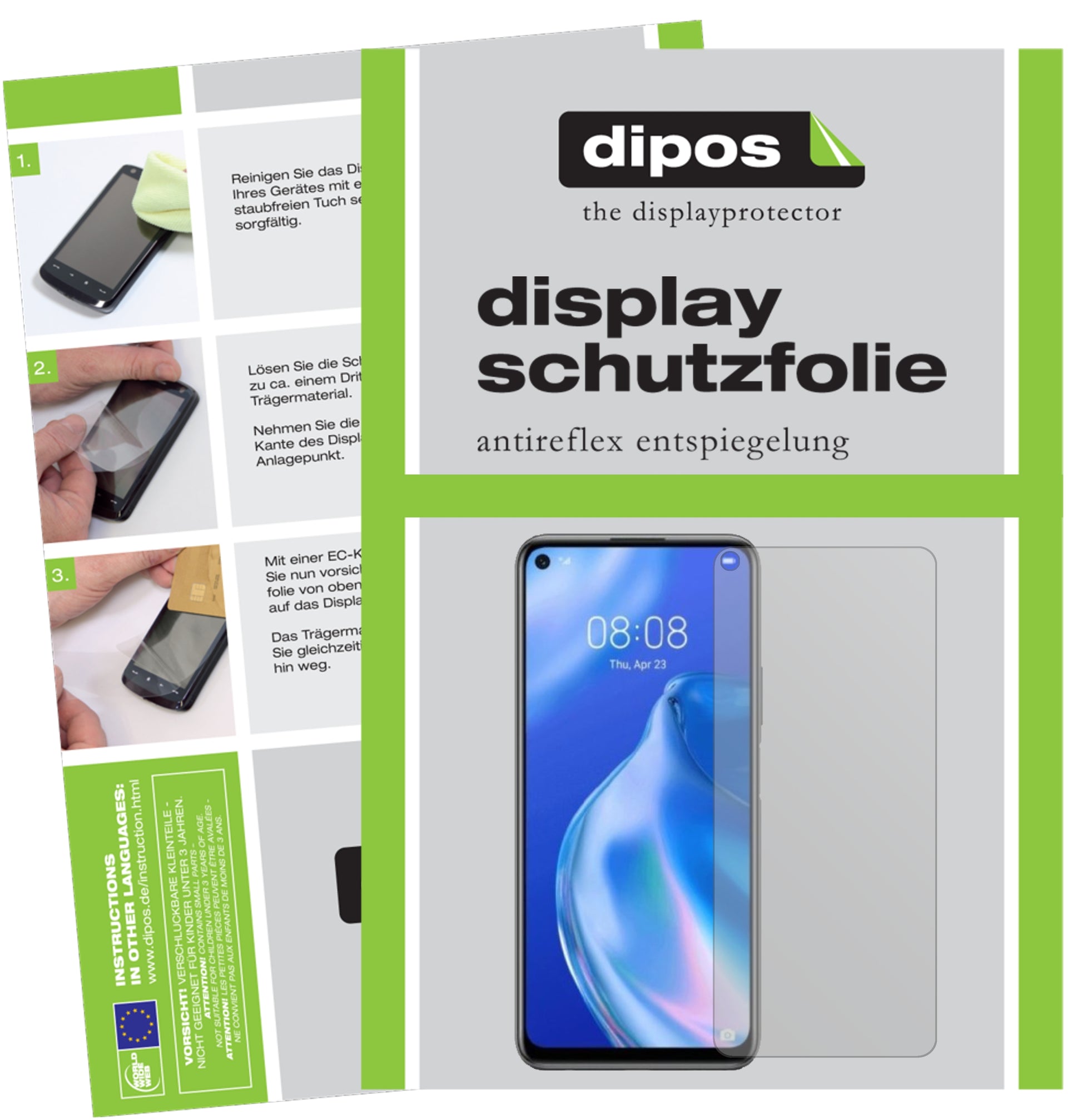 Mattes Panzerglas: Entspiegelte, dünne Folie, Fingerabdruckresistenz und Bildschirmschutz für Huawei-P40 lite 5G