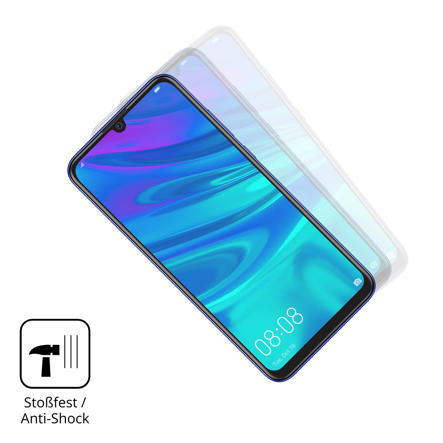 2x Full Cover Schutzfolie matt für Huawei P Smart Pro 2019