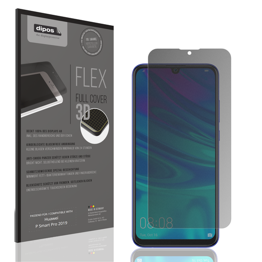 Full Cover Privacy Blickschutzfolie für Huawei P Smart Pro 2019