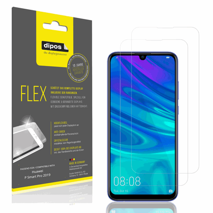 2x Screen Protector for Huawei P Smart Pro 2019 Protective Film covers 100%