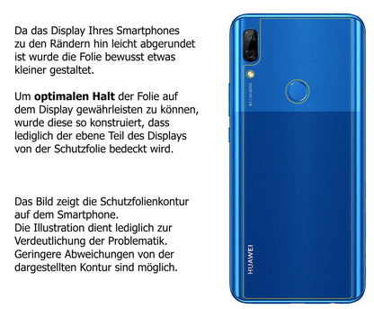 Dünne und klare Folie passend zugeschnitten für Huawei P Smart Pro (2020) Rückseite