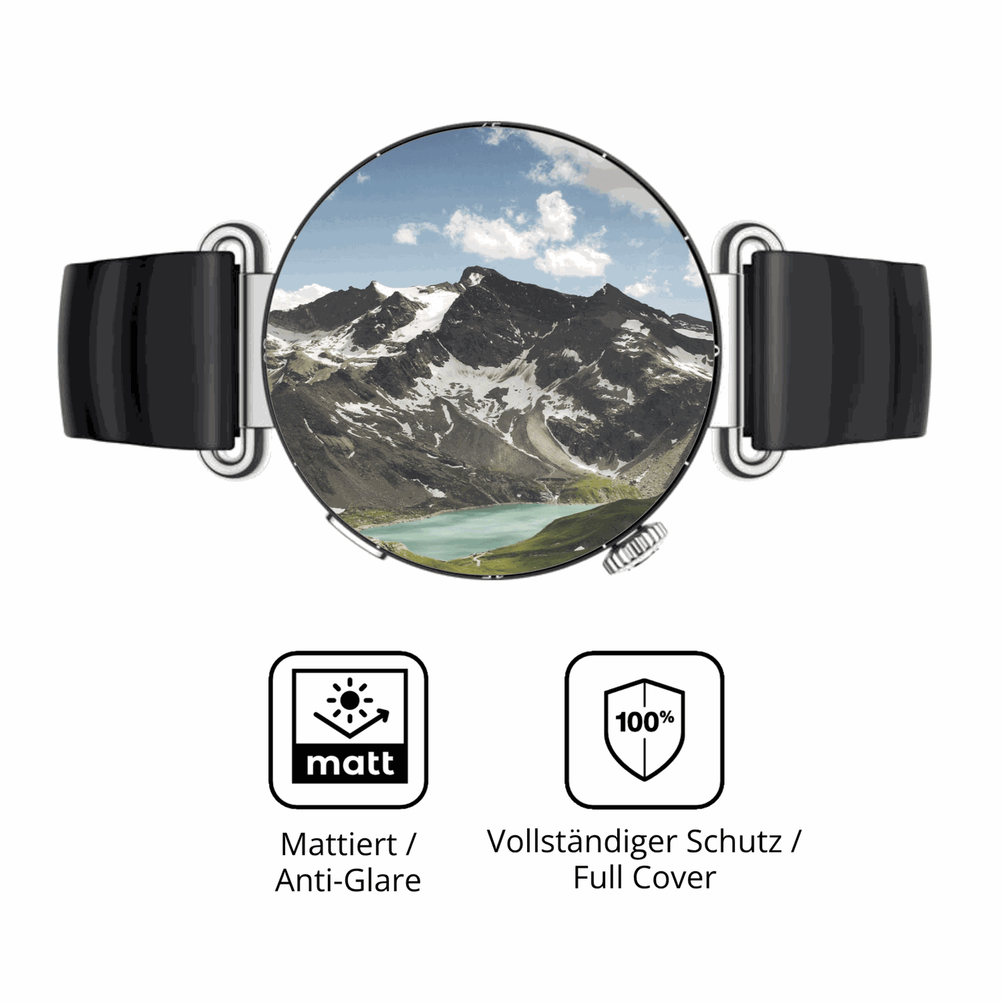 Flexible TPU-Folie passend zugeschnitten für Huawei Watch GT6 41mm, vollständige Abdeckung