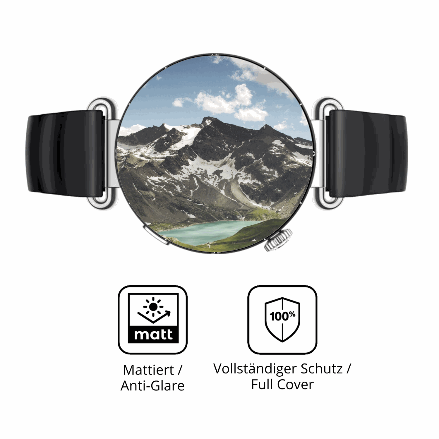 Flexible TPU-Folie passend zugeschnitten für Huawei Watch GT6 41mm, vollständige Abdeckung