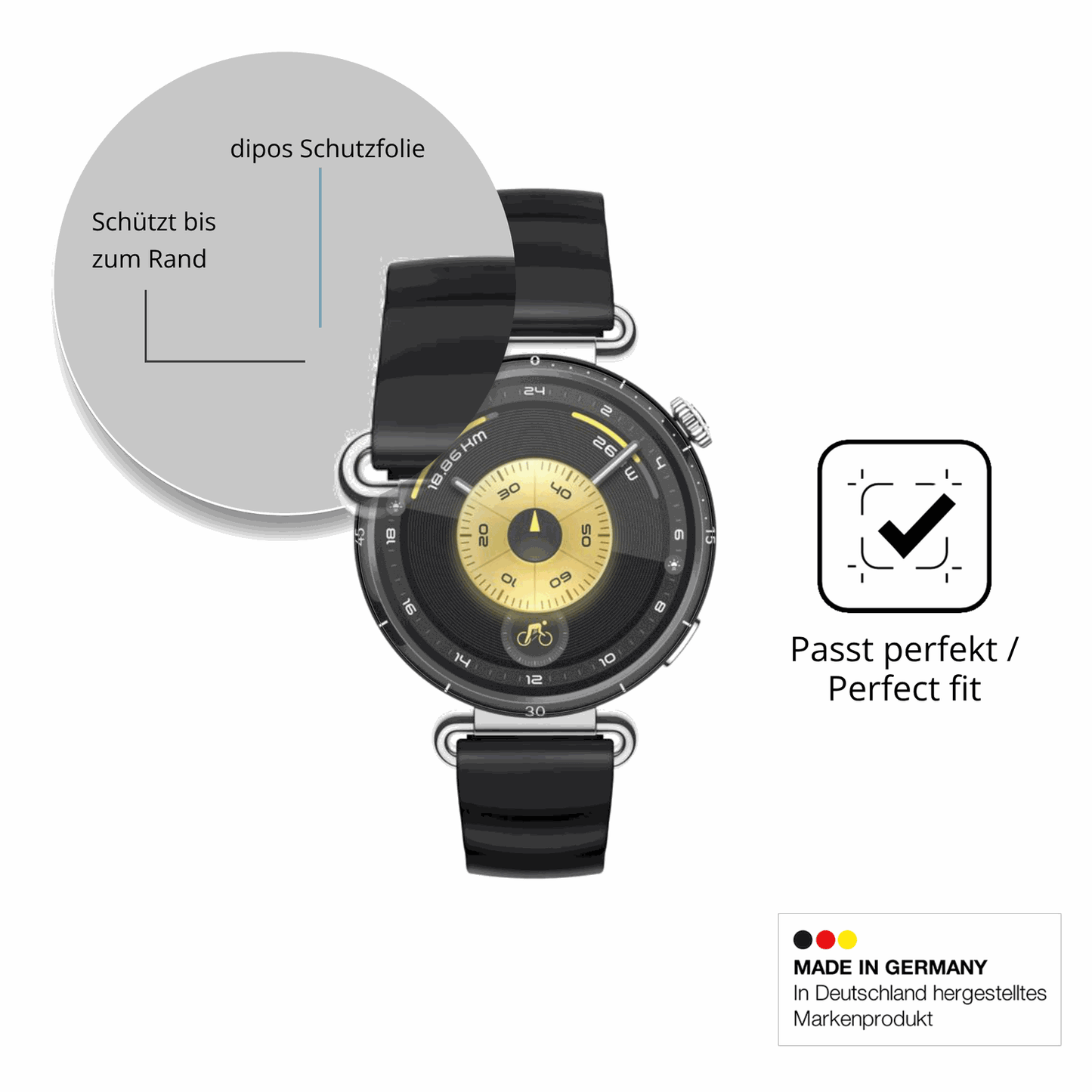 Besonders flexibler Displayschutz mit Anti-Shock-Schicht im Materialmix