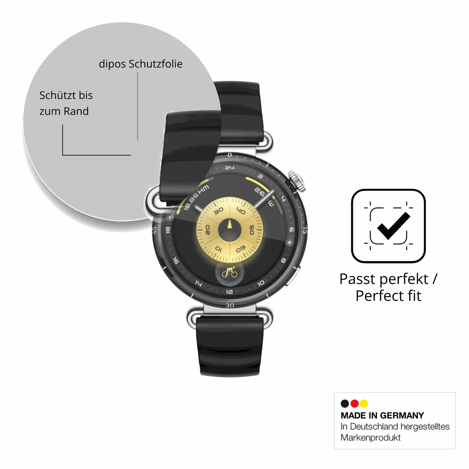 Besonders flexibler Displayschutz mit Anti-Shock-Schicht im Materialmix
