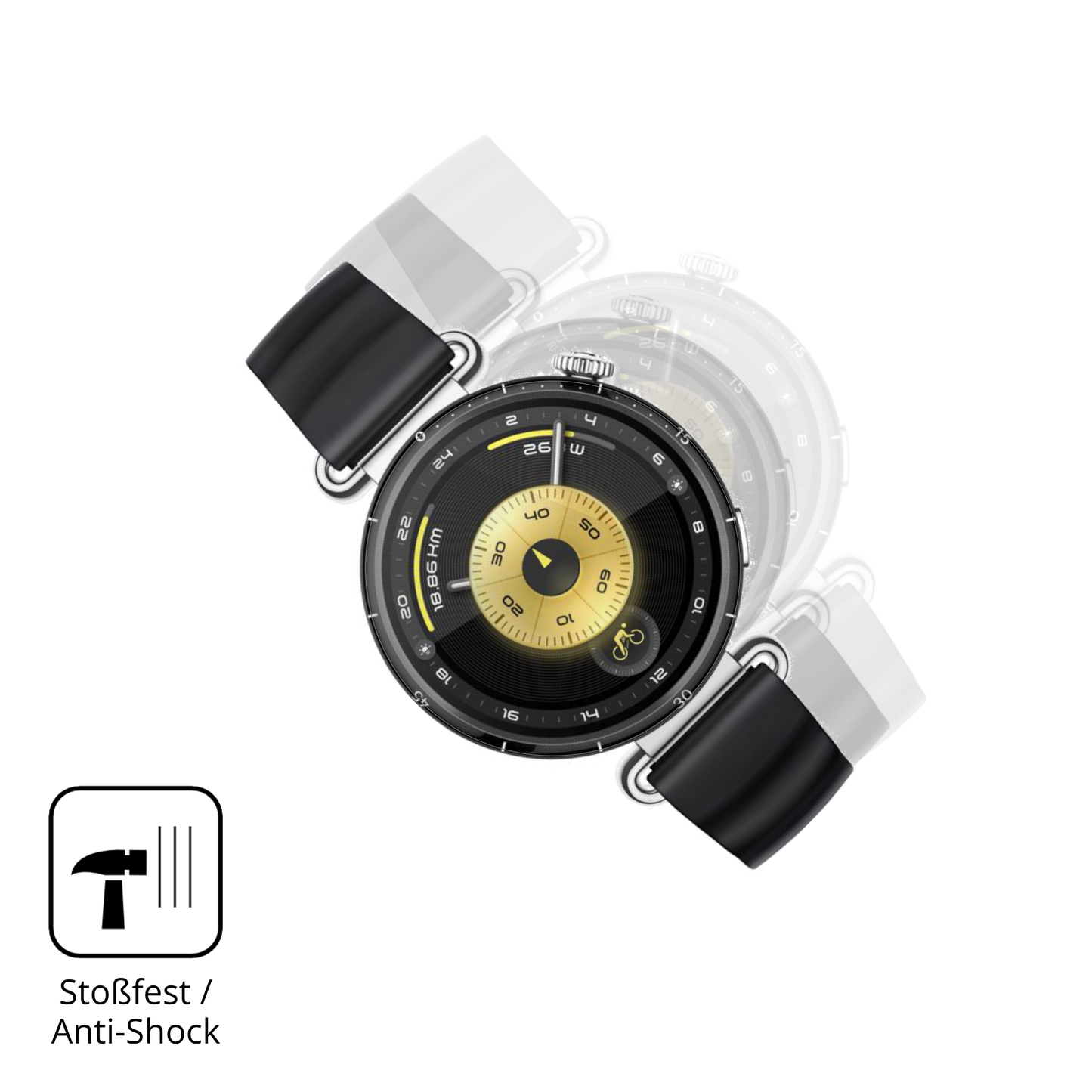 Schutz gegen Kratzer auf dem Huawei Watch GT6 41mm Glas durch Schlüssel oder Ähnliches