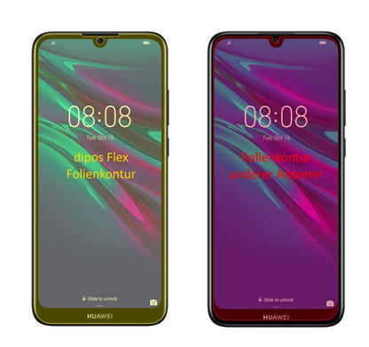 2x Screen Protector Huawei Y6 Pro (2019) Protective Film covers 100% dipos Flex