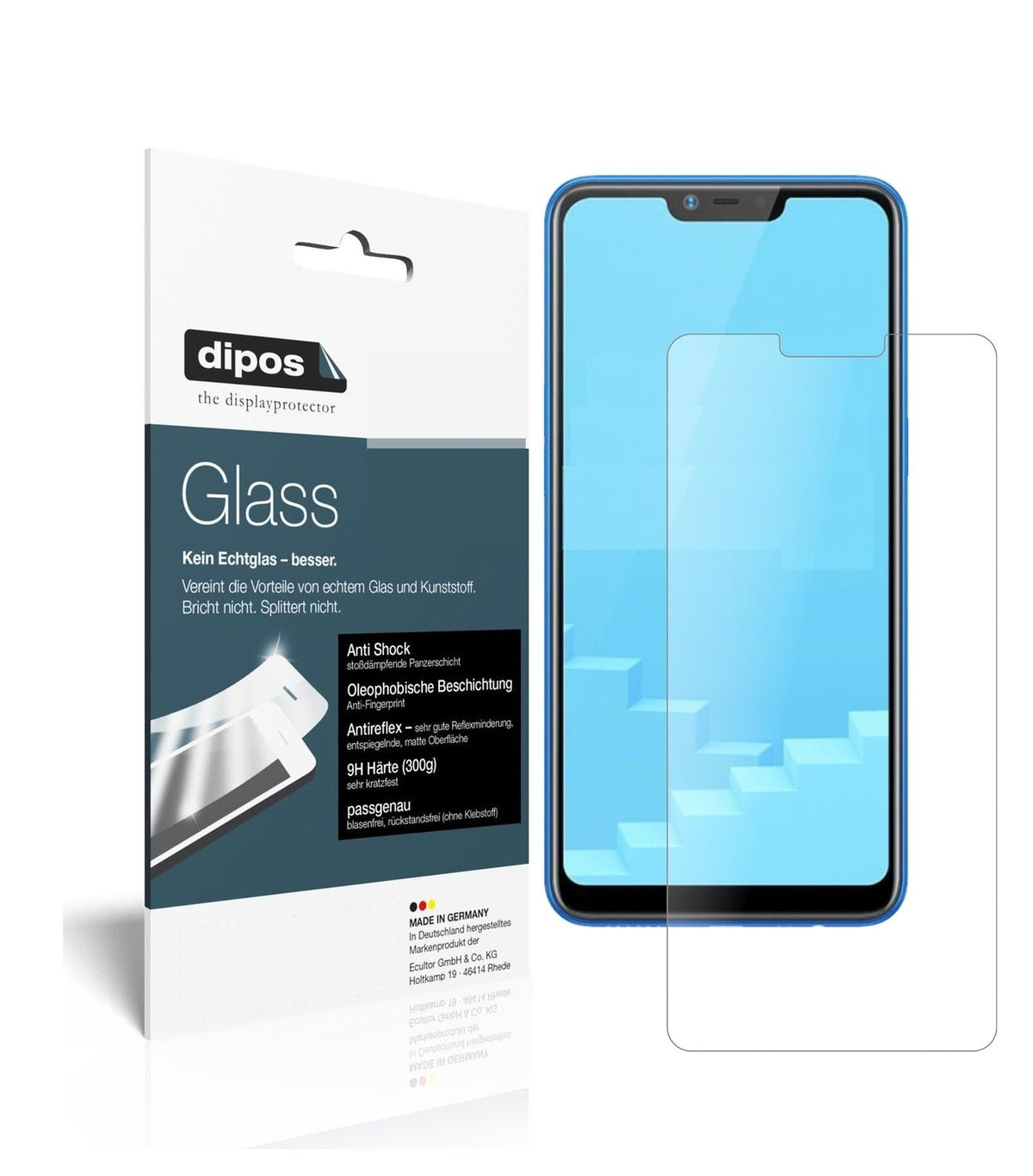 Screen Protector for I Oppo Realme C1 I matte I Flexible Glass I 9H I dipos