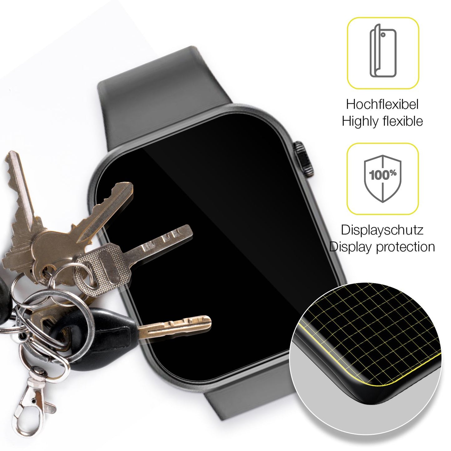 dipos Displayschutz für Hwagol G28, transparente Oberfläche, geringe Dicke und perfekte Passform