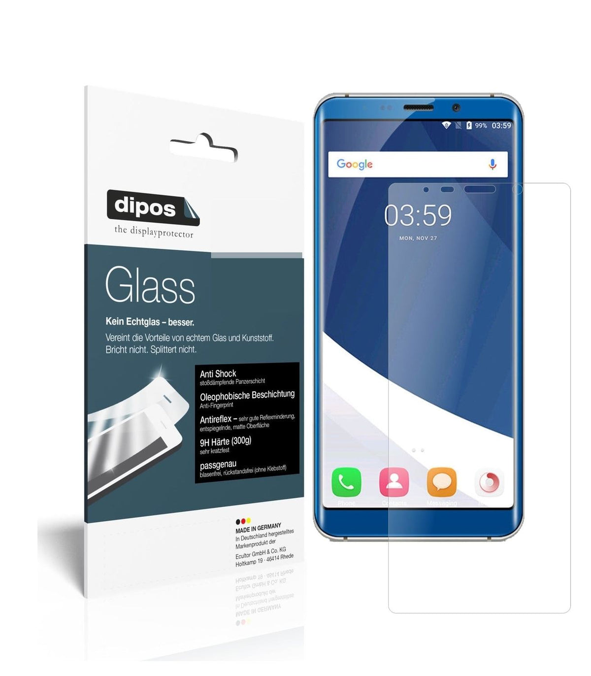 1x 9H Matte Screen Protector for Koolnee K1 Tempered Glass