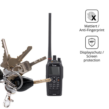 dipos Displayschutz für Icom IC-F4400DT, mattierte Oberfläche, Blickschutzfilter und perfekter Passform