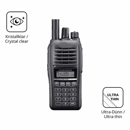4x Screen Protector for Icom IC-T10 Protection Crystal Clear dipos