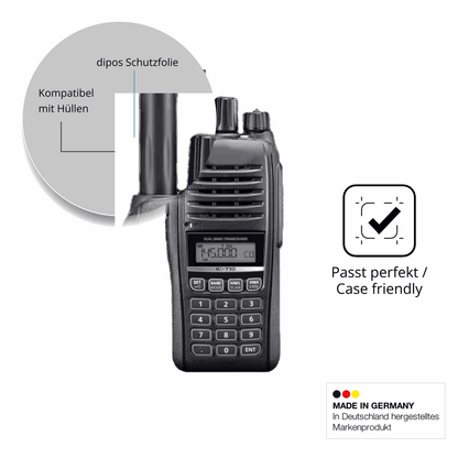 4x Screen Protector for Icom IC-T10 Protection Crystal Clear dipos