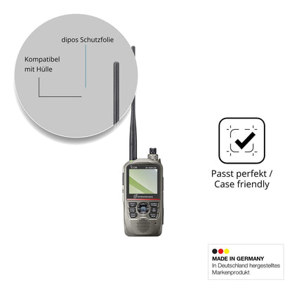 4x Screen Protector for Icom ID-52E PLUS 60th Protection Anti Glare dipos