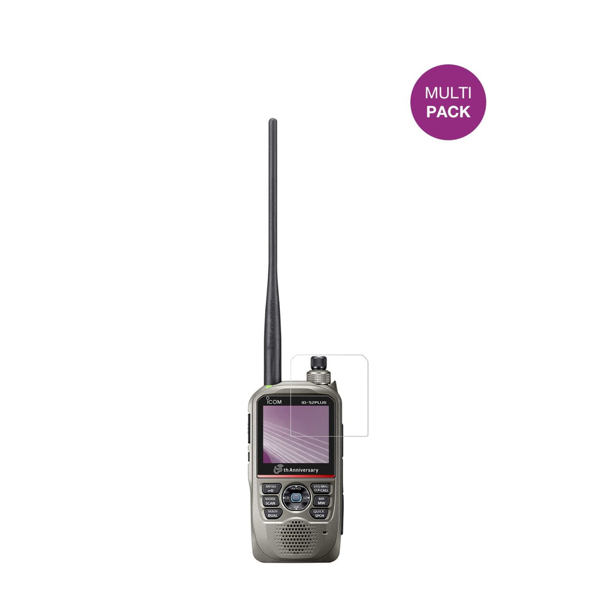 4x Screen Protector for Icom ID-52E PLUS 60th Protection Crystal Clear dipos