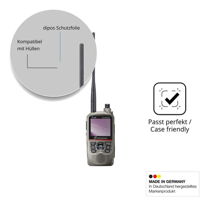 4x Screen Protector for Icom ID-52E PLUS 60th Protection Crystal Clear dipos
