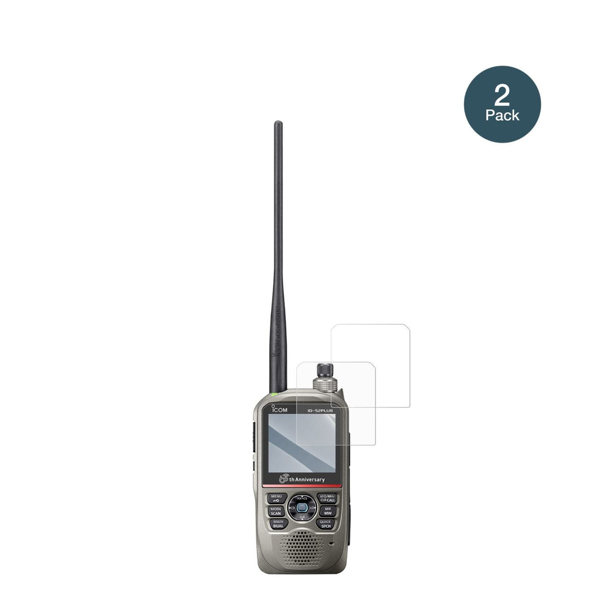 2x Screen Protector for Icom ID-52E PLUS 60th matte Flexible Glass 9H dipos