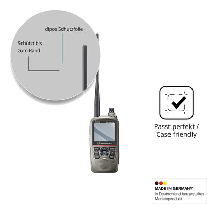 2x Screen Protector for Icom ID-52E PLUS 60th matte Flexible Glass 9H dipos
