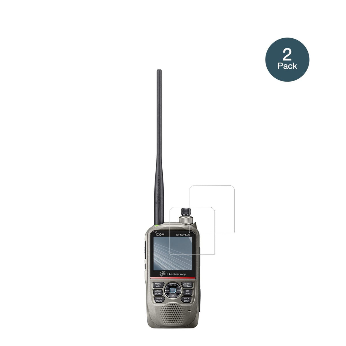 2x Screen Protector for Icom ID-52E PLUS 60th Flexible Glass 9H dipos