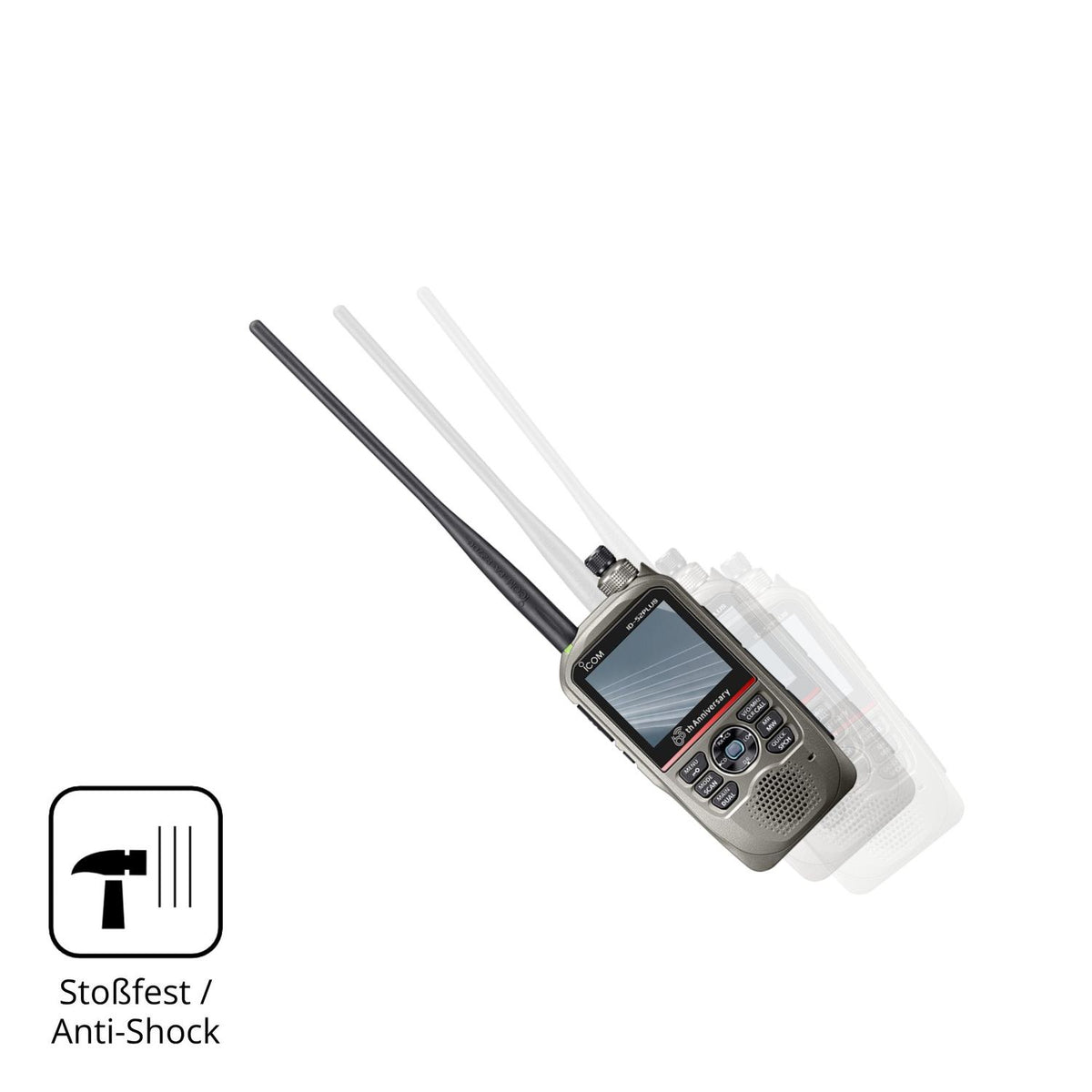 2x Screen Protector for Icom ID-52E PLUS 60th Flexible Glass 9H dipos