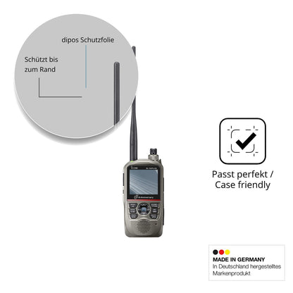 2x Screen Protector for Icom ID-52E PLUS 60th Flexible Glass 9H dipos