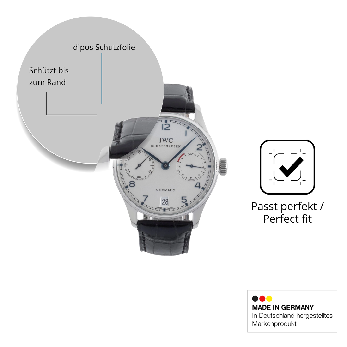 Besonders flexibler Displayschutz mit Anti-Shock-Schicht im Materialmix