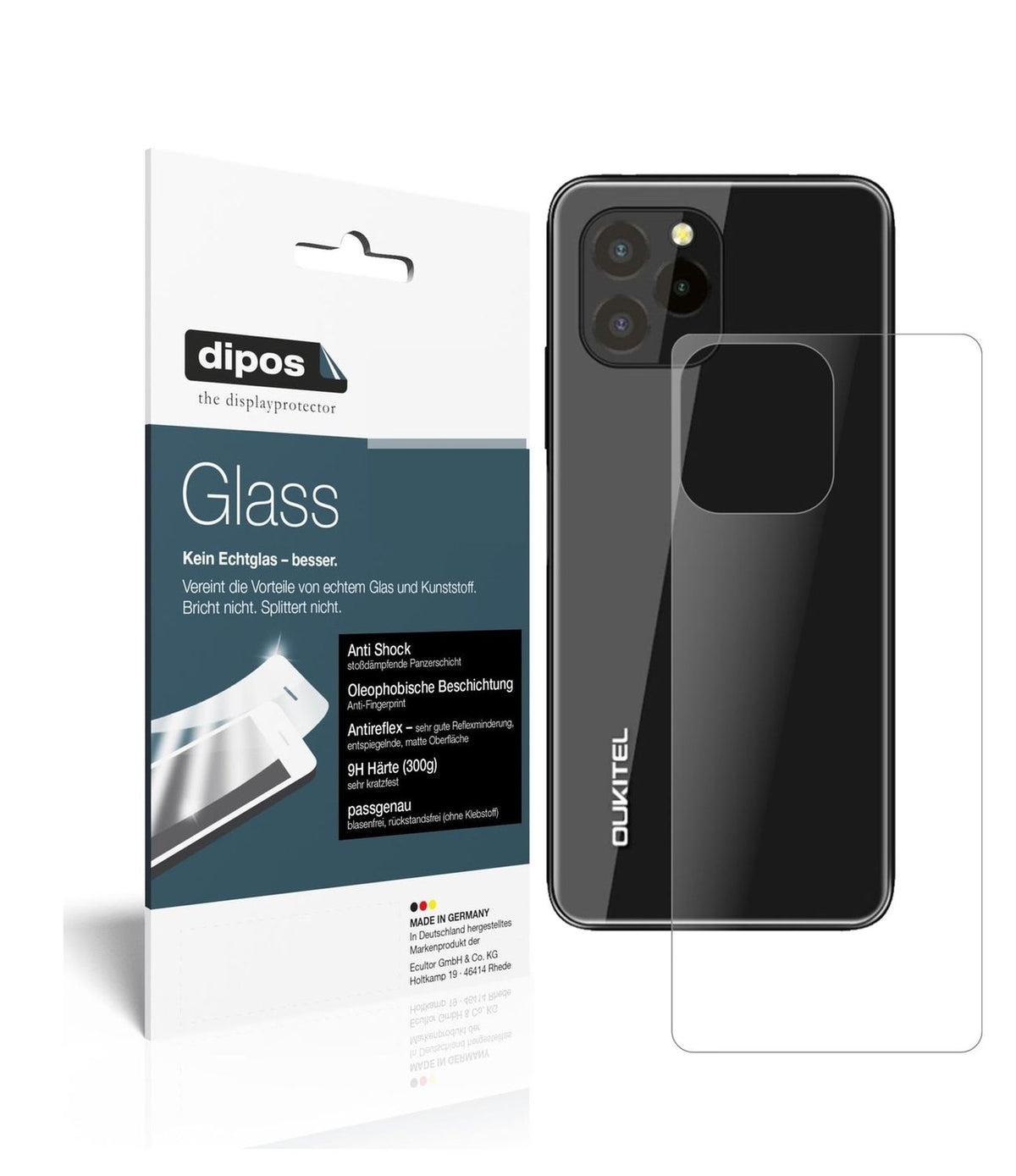 Screen Protector for Oukitel C21 Pro back matte Flexible Glass 9H dipos