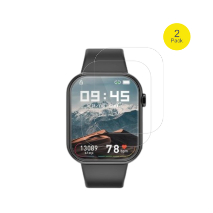 ignovatetr smartwatch mit aufgebrachter dipos Displayschutzfolie, glasklare Darstellung ohne Einschränkungen