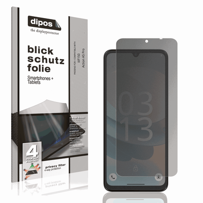 Blickschutzfolie von dipos passend für iiif150action a5 pro, präziser Zuschnitt und blasenfrei montiert