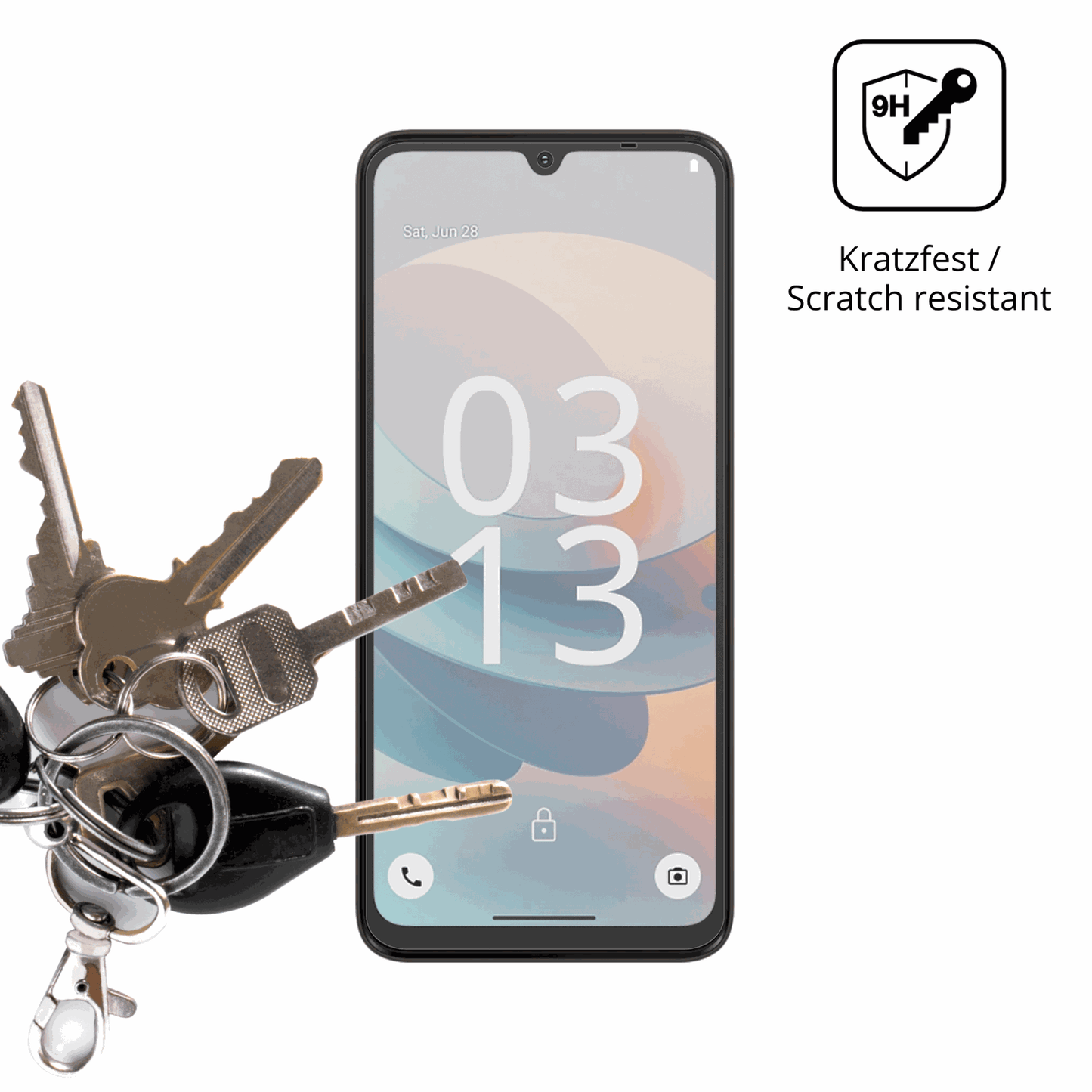 dipos Displayschutz für iiif150action a5 pro, mattierte Oberfläche, robuste Festigkeit und perfekte Passform