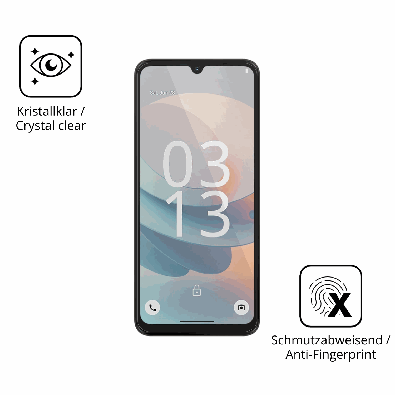Flexible TPU-Folie passend zugeschnitten für iiif150action a5 pro, vollständige Abdeckung