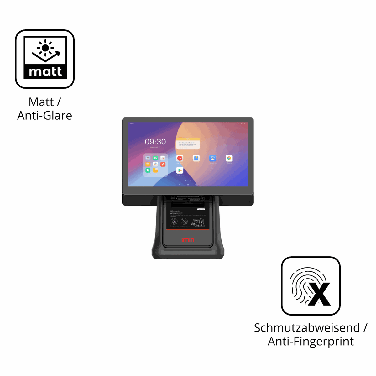2x Screen Protector for IMIN D3 15.6 Zoll Protection Anti Glare dipos