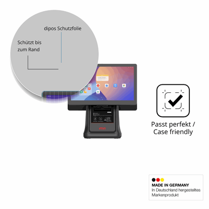 2x Screen Protector for IMIN D3 15.6 Zoll matte Flexible Glass 9H dipos
