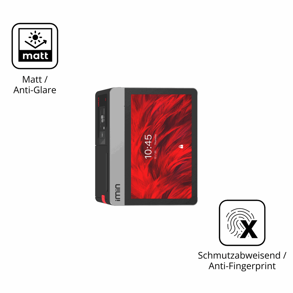 2x Screen Protector for IMIN Falcon 1 10.1 Zoll Protection Anti Glare dipos