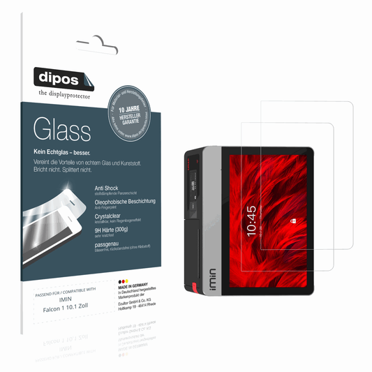 2x Screen Protector for IMIN Falcon 1 10.1 Zoll Flexible Glass 9H dipos