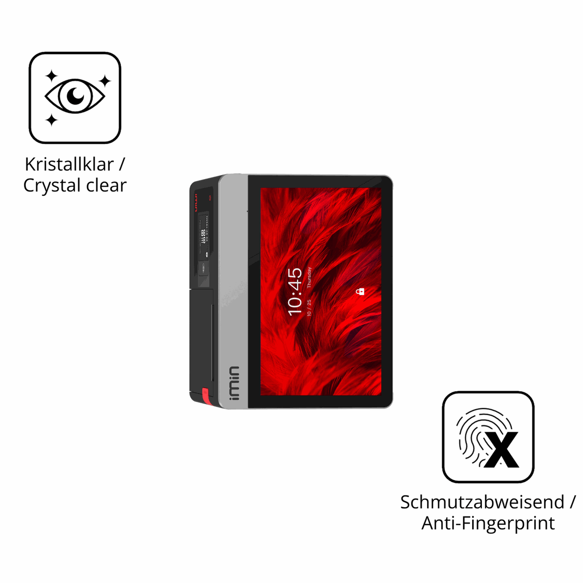 2x Screen Protector for IMIN Falcon 1 10.1 Zoll Flexible Glass 9H dipos