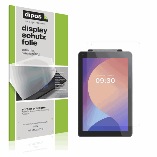 2x Screen Protector for IMIN M2 MAX 8 Zoll Protection Anti Glare dipos