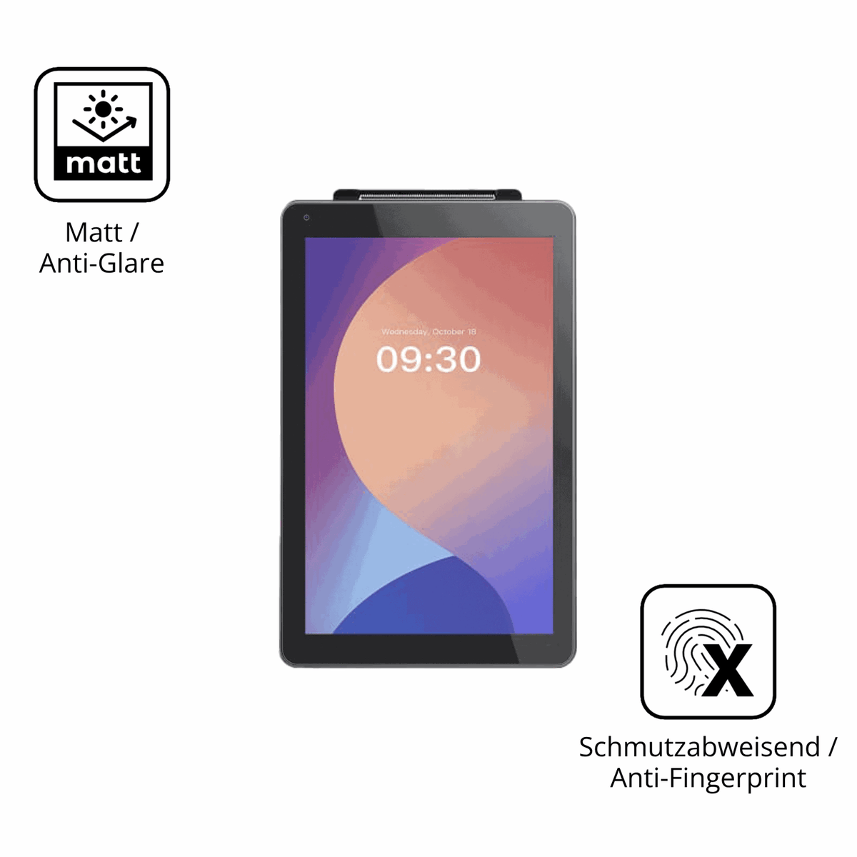 2x Screen Protector for IMIN M2 MAX 8 Zoll Protection Anti Glare dipos