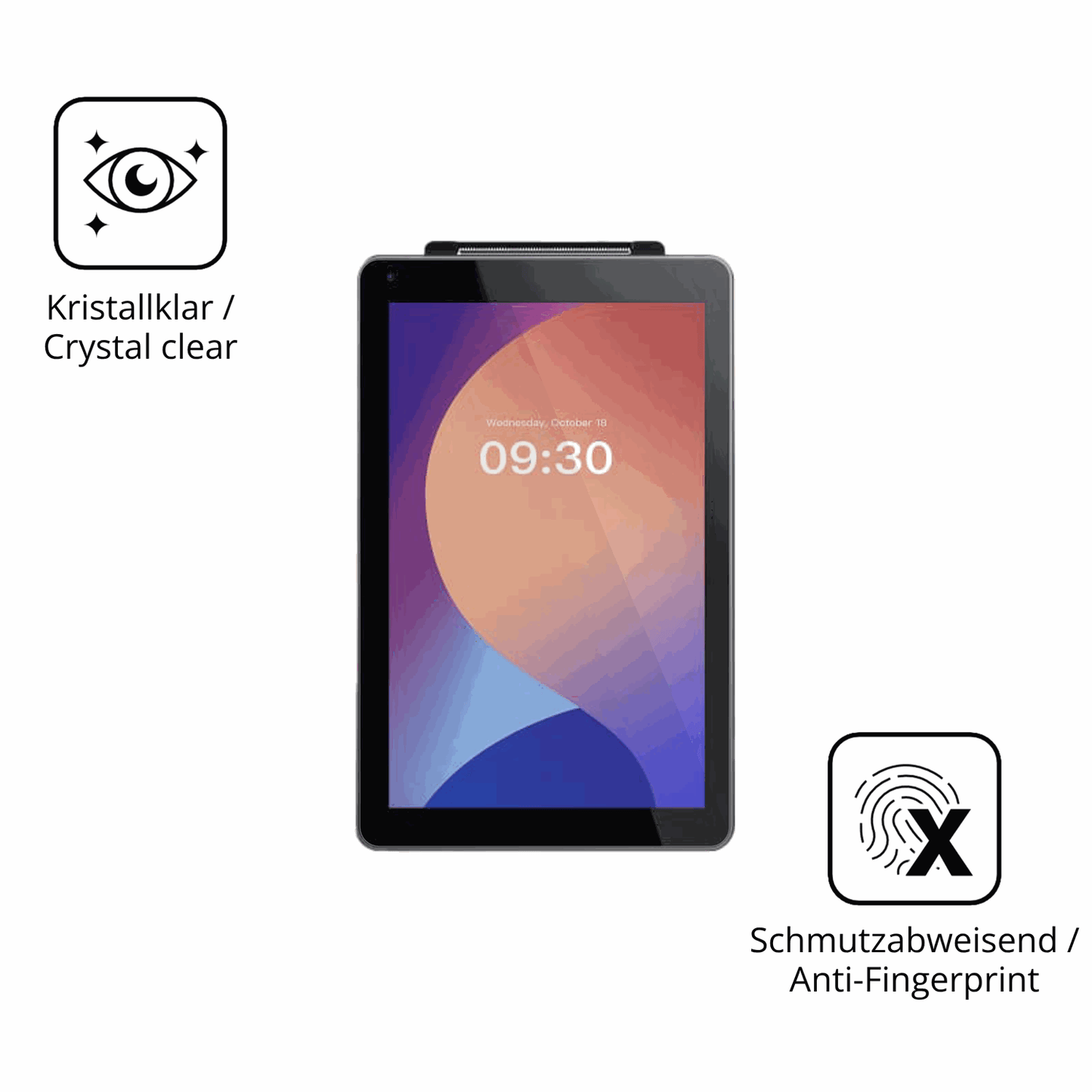 2x Screen Protector for IMIN M2 MAX 8 Zoll Flexible Glass 9H dipos