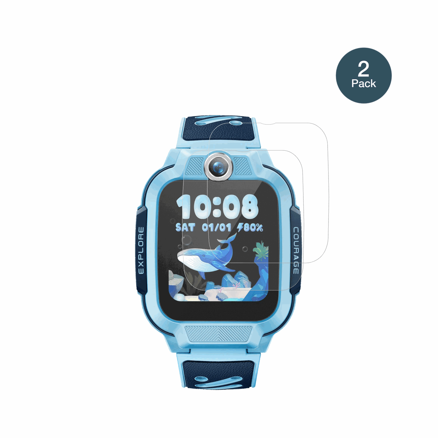 ImooWatch Phone Z3 mit aufgebrachter dipos Panzerfolie, die lästige Fingerabdrücke minimiert