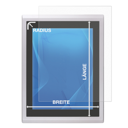 matte Displayschutzfolie aus PET individuell zugeschnitten