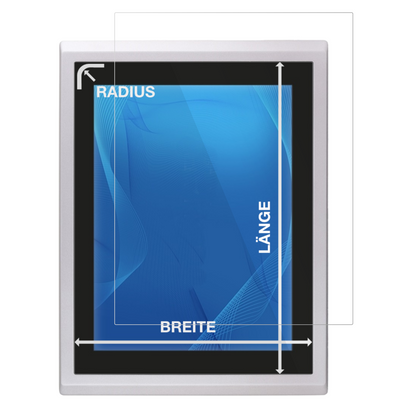 transparente PET Displayschutzfolie glasklar