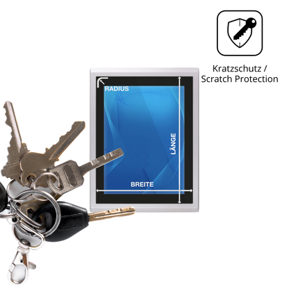 Klare Displayschutzfolie auf Touch-Display