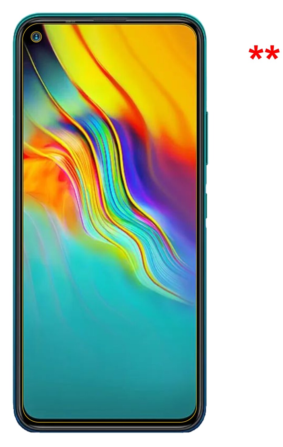 Dünne und klare Folie passend zugeschnitten für Infinix Note 7 Lite